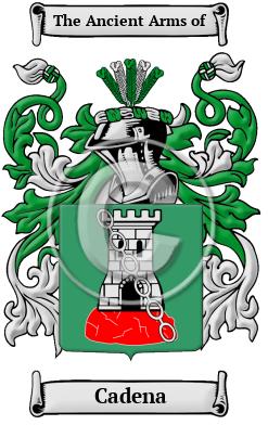 Cadena Family Crest Download (JPG) Heritage Series - 600 DPI