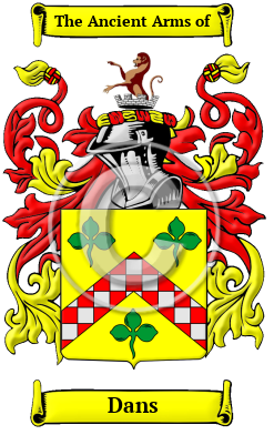 Dans Family Crest Download (JPG) Heritage Series - 600 DPI