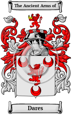 Dares Family Crest Download (JPG) Heritage Series - 600 DPI