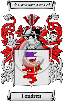 Fondren Family Crest Download (JPG) Heritage Series - 600 DPI