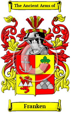 Franken Family Crest Download (JPG) Heritage Series - 600 DPI