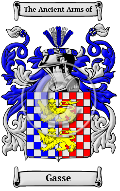 Gasse Family Crest Download (JPG) Heritage Series - 600 DPI