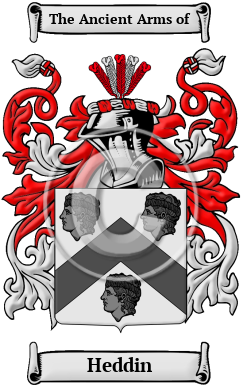 Heddin Family Crest Download (JPG) Heritage Series - 600 DPI