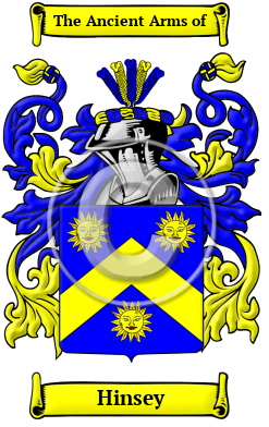 Hinsey Family Crest Download (JPG) Heritage Series - 600 DPI