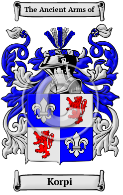 Korpi Family Crest Download (JPG) Heritage Series - 600 DPI