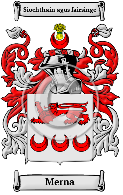 Merna Family Crest Download (JPG) Heritage Series - 600 DPI