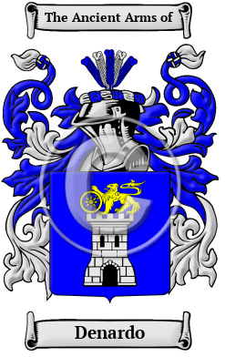 Denardo Family Crest Download (JPG) Heritage Series - 600 DPI