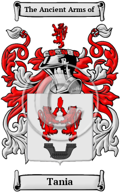 Tania Family Crest Download (JPG) Heritage Series - 600 DPI