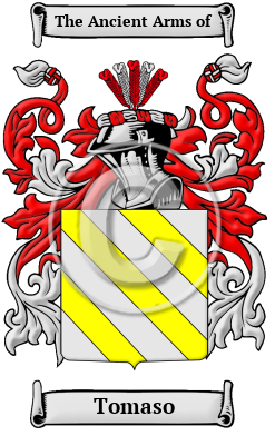 Tomaso Family Crest Download (JPG) Heritage Series - 600 DPI