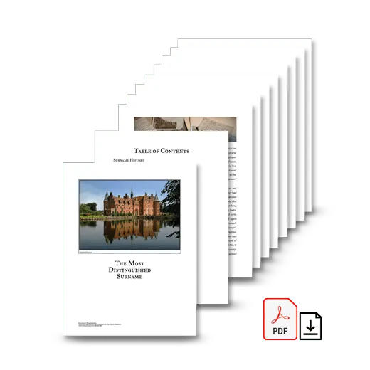 Coat of Arms and Extended History Download (PDF) - A4 Size - No Background