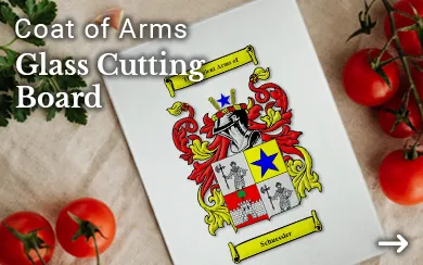 Coat of Arms Glass Cutting Board