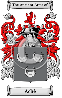 Achê Family Crest Download (JPG) Heritage Series - 300 DPI