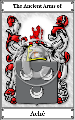Achê Family Crest Download (JPG)  Book Plated - 150 DPI
