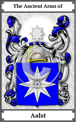 Aalst Family Crest Download (JPG)  Book Plated - 150 DPI