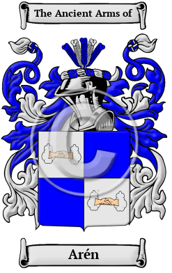 Arén Family Crest Download (JPG) Heritage Series - 300 DPI