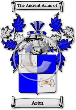 Arén Family Crest Download (jpg) Legacy Series - 150 DPI