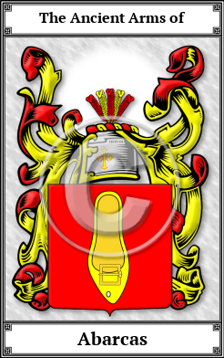 Abarcas Family Crest Download (JPG)  Book Plated - 150 DPI