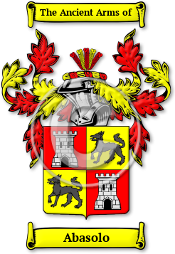 Abasolo Family Crest Download (jpg) Legacy Series - 150 DPI