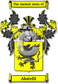 Abatelli Family Crest Download (jpg) Legacy Series - 150 DPI