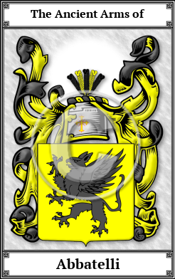 Abbatelli Family Crest Download (JPG)  Book Plated - 150 DPI