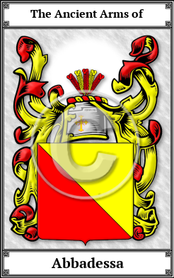Abbadessa Family Crest Download (JPG) Book Plated - 600 DPI