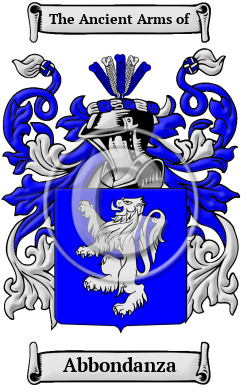 Abbondanza Family Crest Download (JPG) Heritage Series - 300 DPI