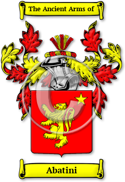 Abatini Family Crest Download (jpg) Legacy Series - 150 DPI