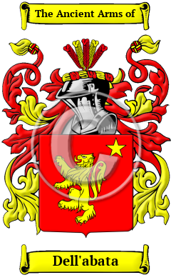 Dell'abata Family Crest/Coat of Arms