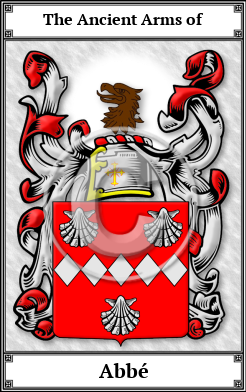 Abbé Family Crest Download (JPG)  Book Plated - 150 DPI