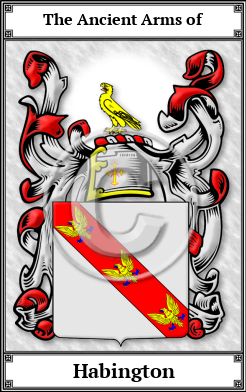 Habington Family Crest Download (JPG) Book Plated - 600 DPI