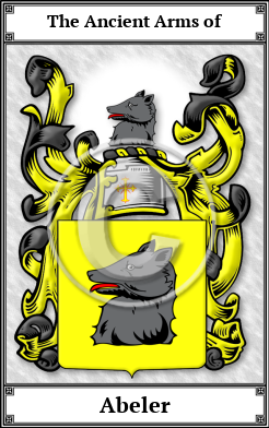 Abeler Family Crest Download (JPG)  Book Plated - 150 DPI