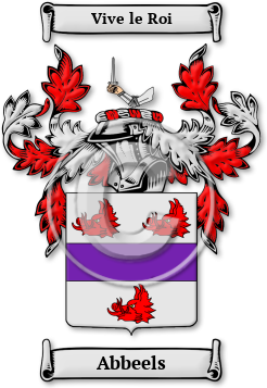 Abbeels Family Crest Download (jpg) Legacy Series - 150 DPI