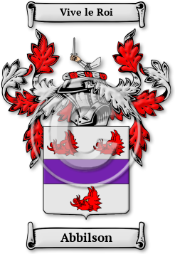 Abbilson Family Crest Download (jpg) Legacy Series - 150 DPI