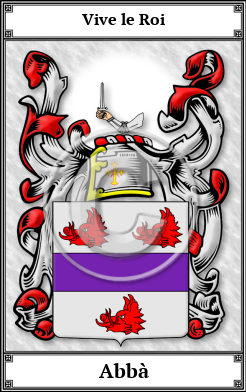 Abbà Family Crest Download (JPG) Book Plated - 600 DPI
