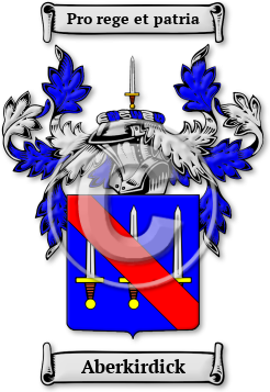 Aberkirdick Family Crest Download (jpg) Legacy Series - 150 DPI