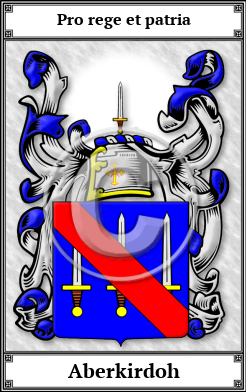 Aberkirdoh Family Crest Download (JPG) Book Plated - 600 DPI