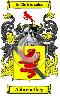 Abbrenethey Family Crest/Coat of Arms