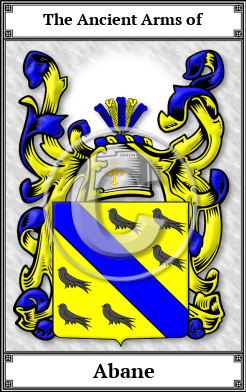 Abane Family Crest Download (JPG)  Book Plated - 150 DPI