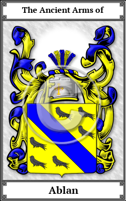 Ablan Family Crest Download (JPG)  Book Plated - 150 DPI