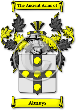 Abneys Family Crest Download (jpg) Legacy Series - 150 DPI