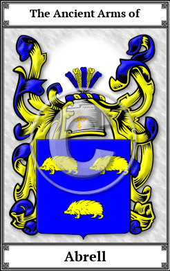 Abrell Family Crest Download (JPG)  Book Plated - 150 DPI