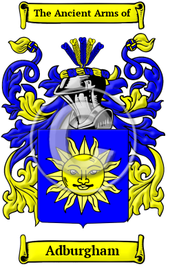 Adburgham Family Crest/Coat of Arms