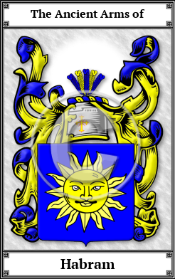 Habram Family Crest Download (JPG) Book Plated - 600 DPI