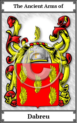 Dabreu Family Crest Download (JPG)  Book Plated - 150 DPI