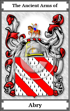 Abry Family Crest Download (JPG)  Book Plated - 150 DPI