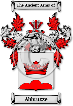 Abbruzze Family Crest Download (jpg) Legacy Series - 150 DPI