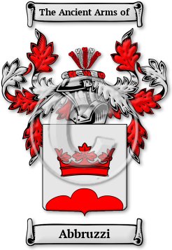 Abbruzzi Family Crest Download (jpg) Legacy Series - 150 DPI