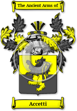 Accetti Family Crest Download (jpg) Legacy Series - 150 DPI