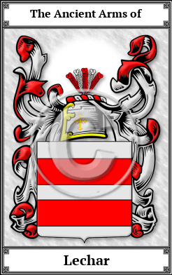 Lechar Family Crest Download (JPG)  Book Plated - 150 DPI