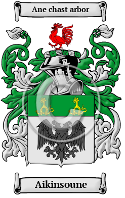 Aikinsoune Family Crest/Coat of Arms